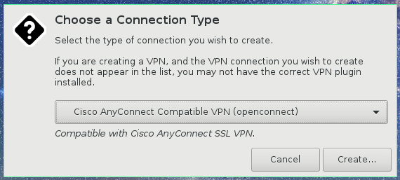 Configurar parámetros VPN openconnect UGR