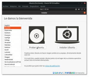 Como instalar Ubuntu en VirtualBox | Oficina de Software Libre